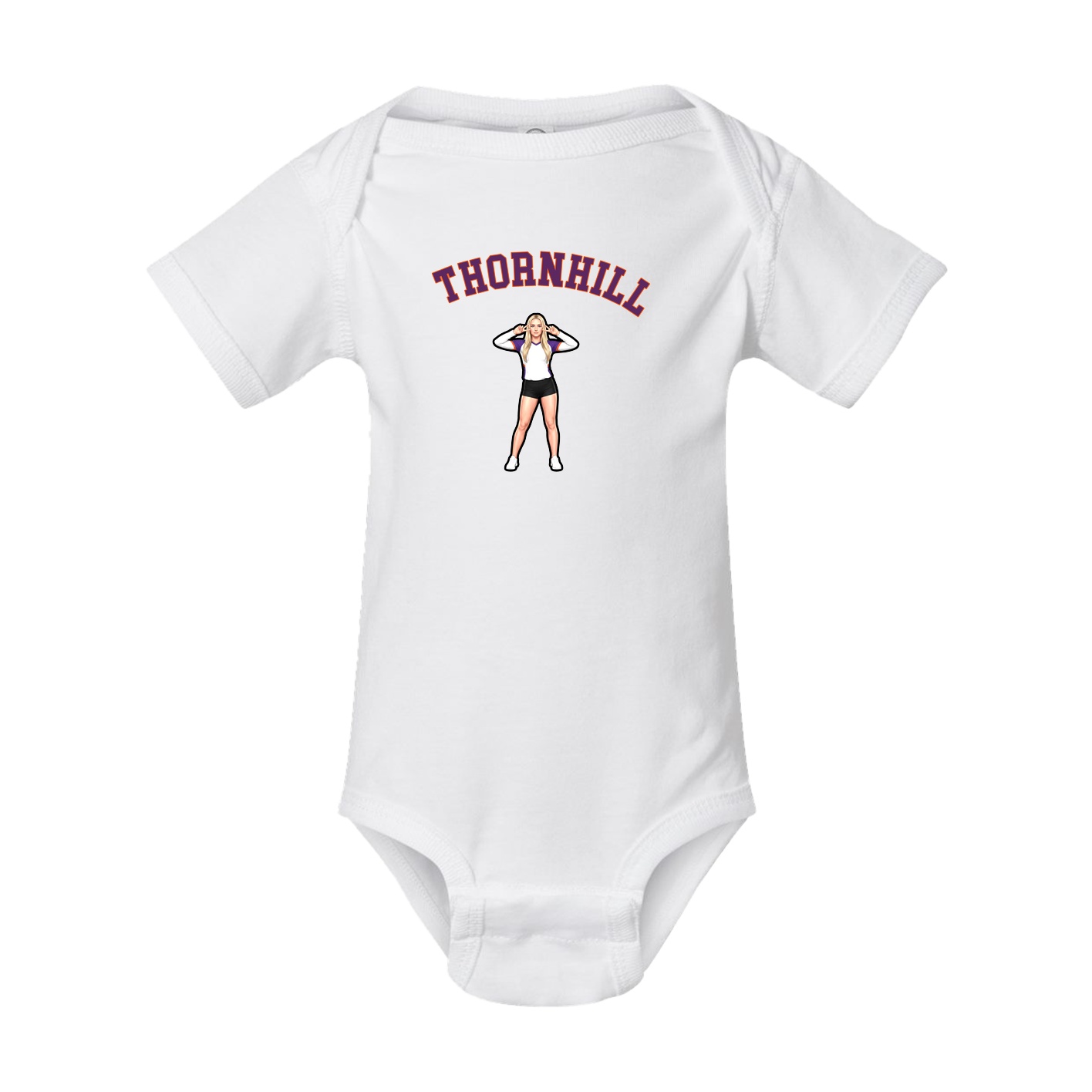 Baby Onesie — Shirsey Arch in White