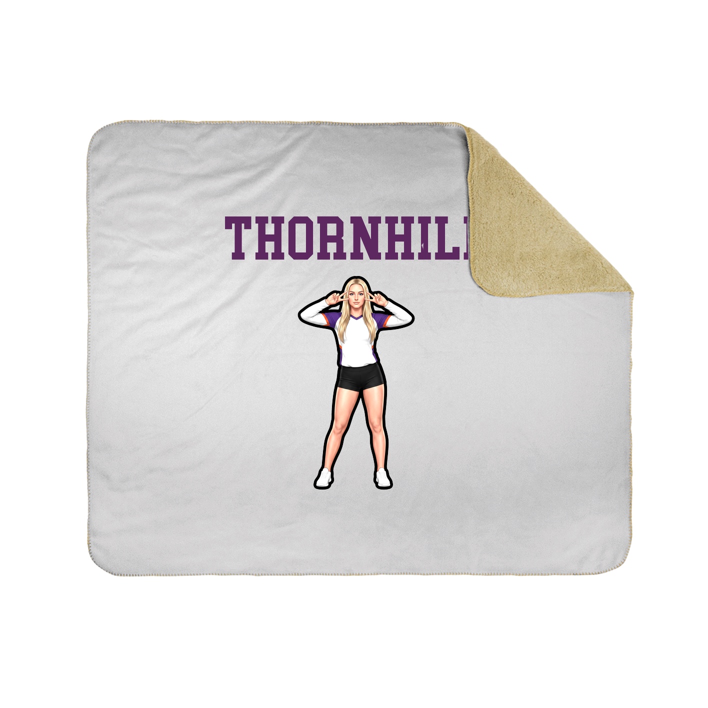 Throw Blanket — Shirsey in White