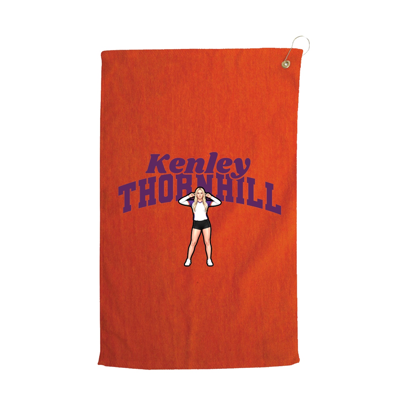Golf Towel — Signature Arch in Orange