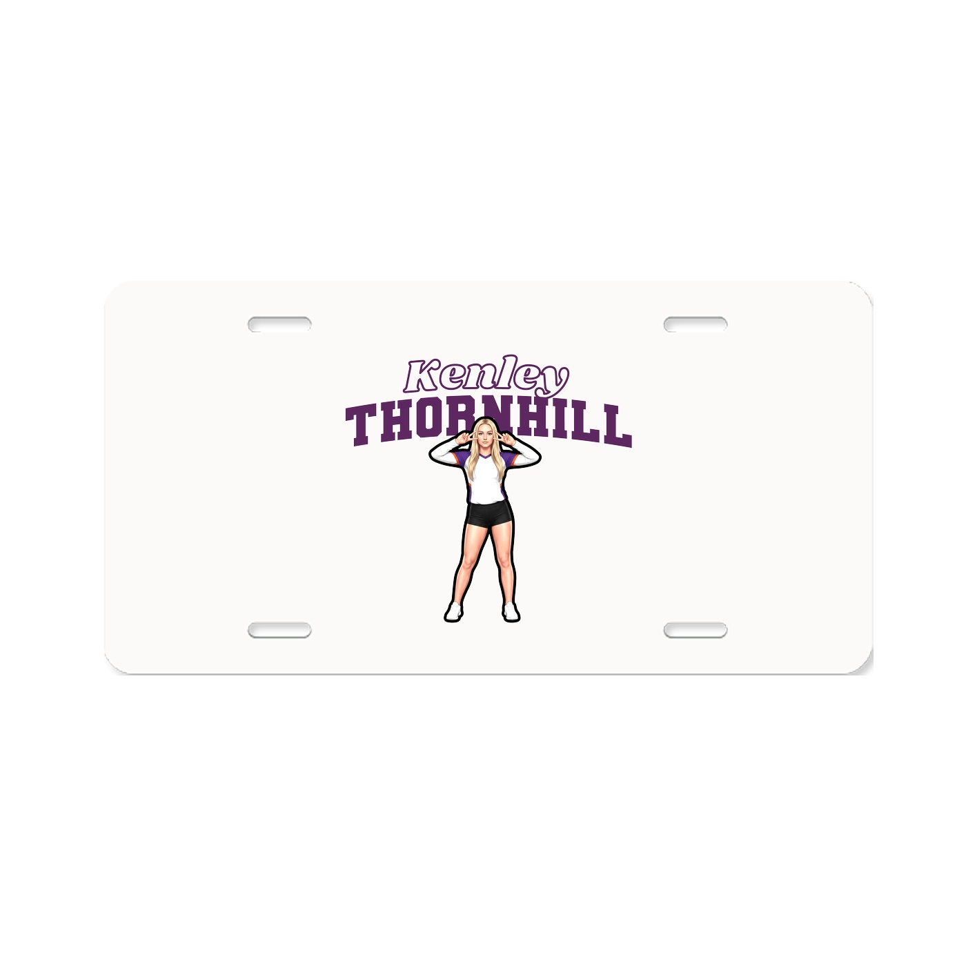 License Plate — Name Arch in Classic