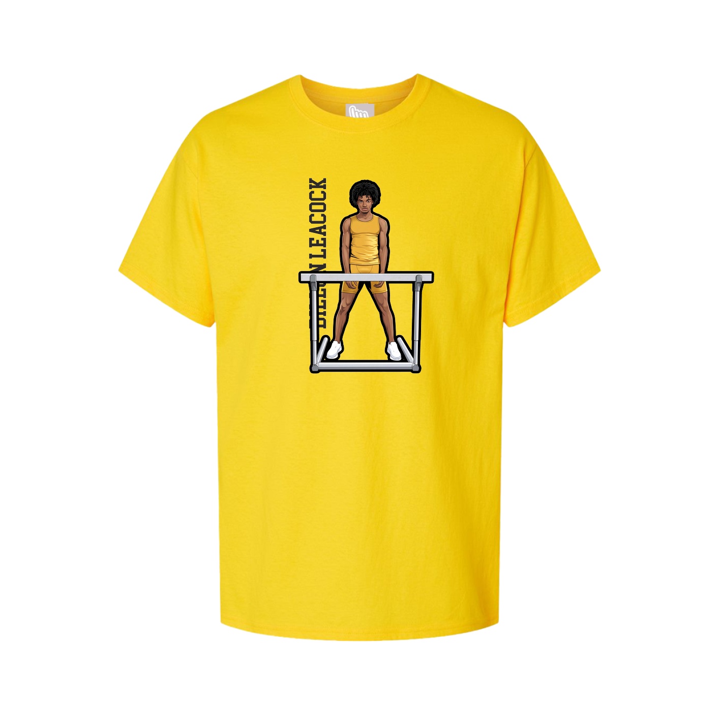 Tee — Name Vertical in Gold