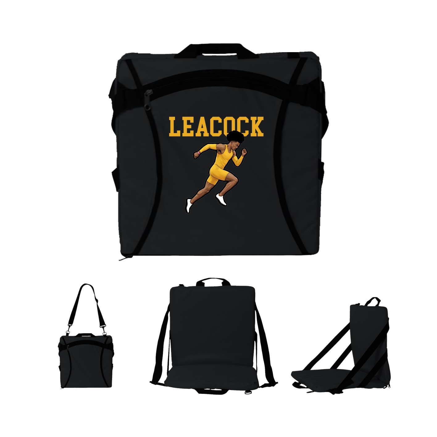 Folding Stadium Seat — Shirsey in Black