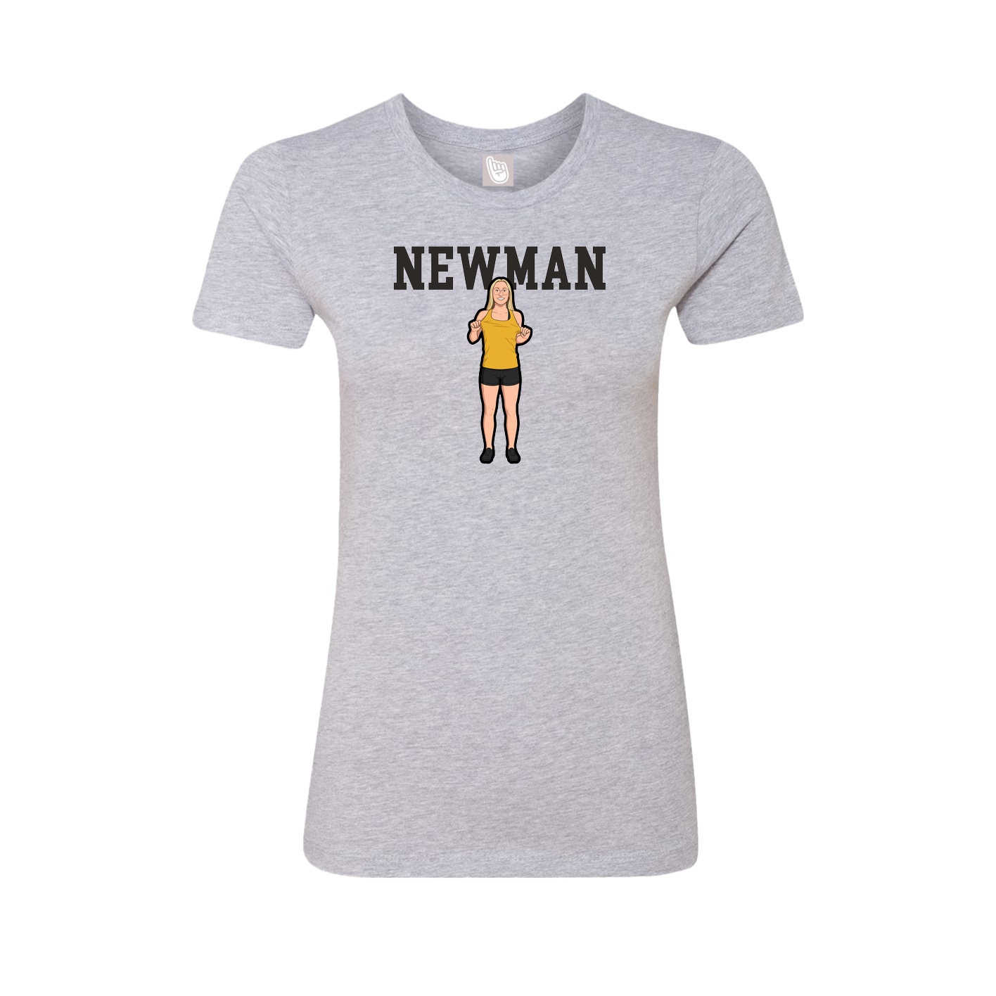 Fitted Women's Tee — Shirsey in Grey