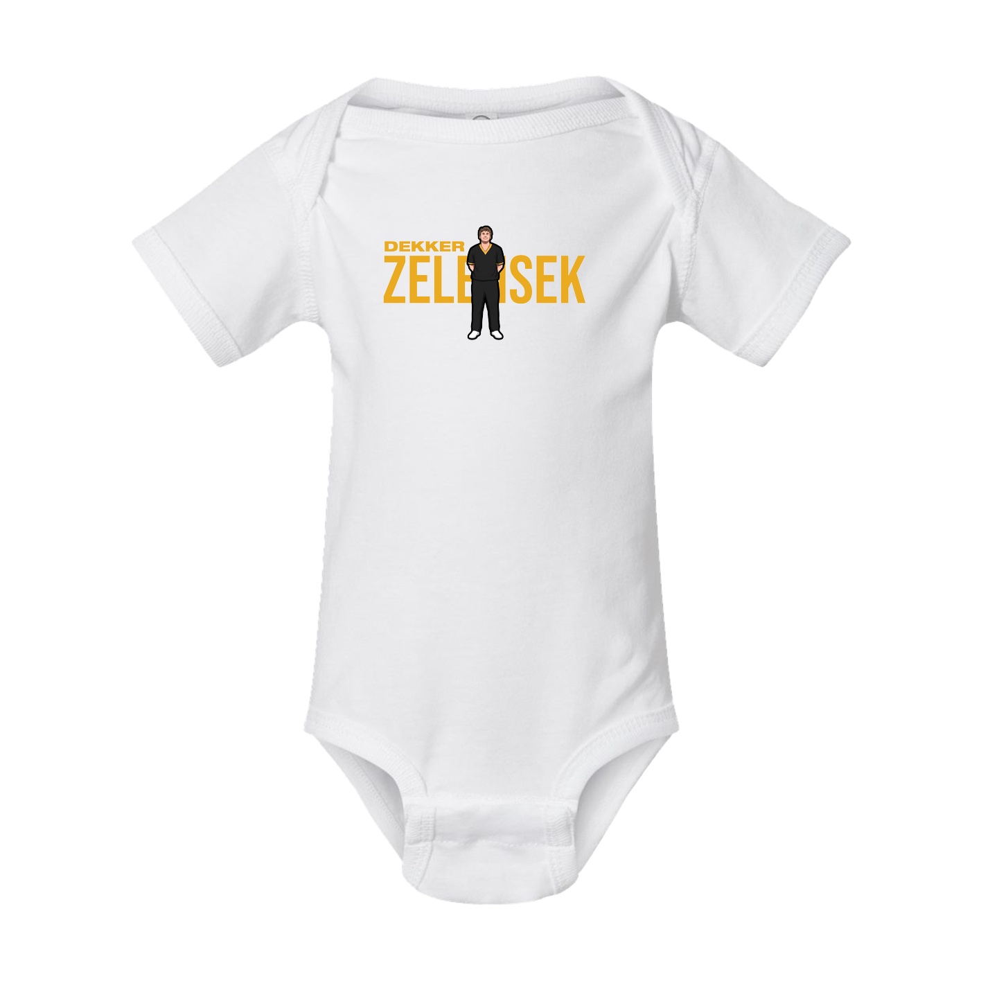 Baby Onesie — Player Name in White