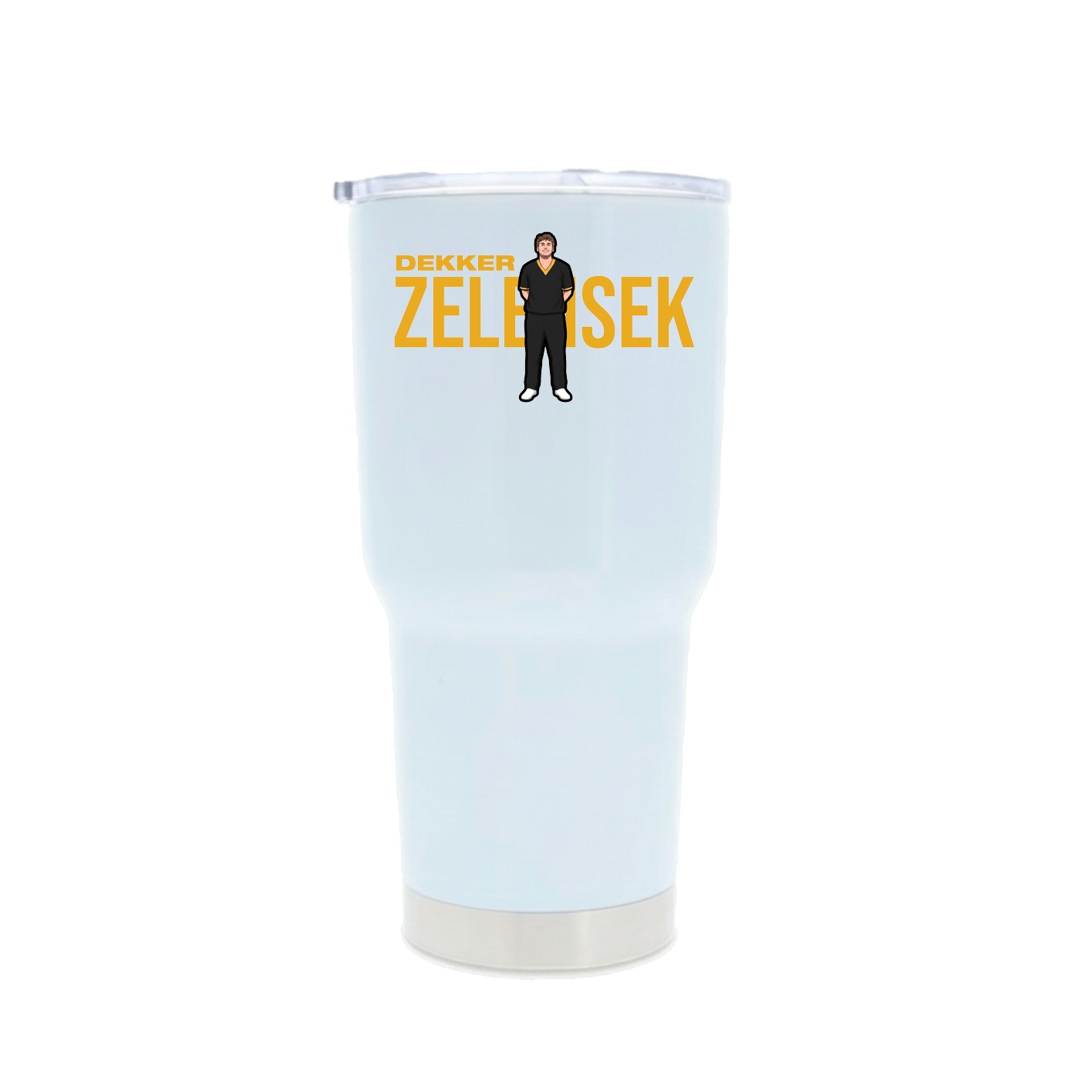 30oz Stainless Steel Tumbler — Player Name in White
