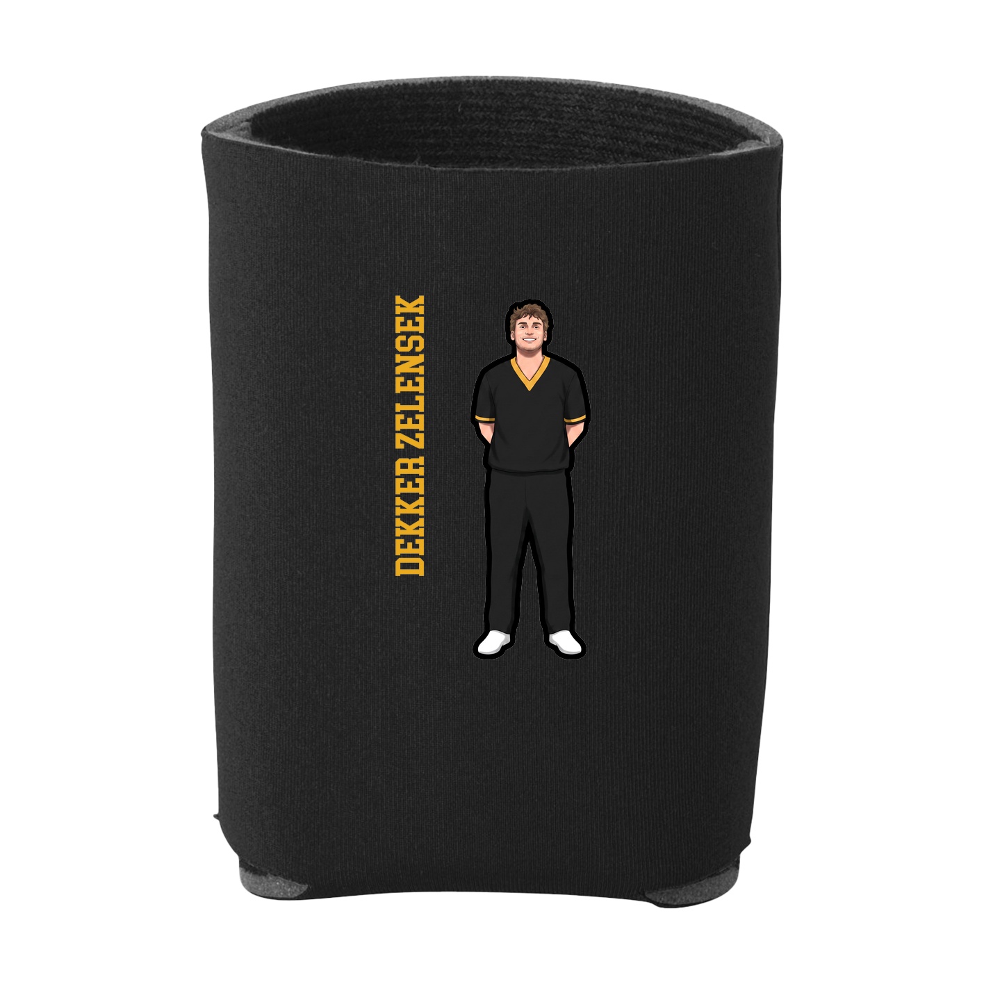 Can Holder — Name Vertical in Black