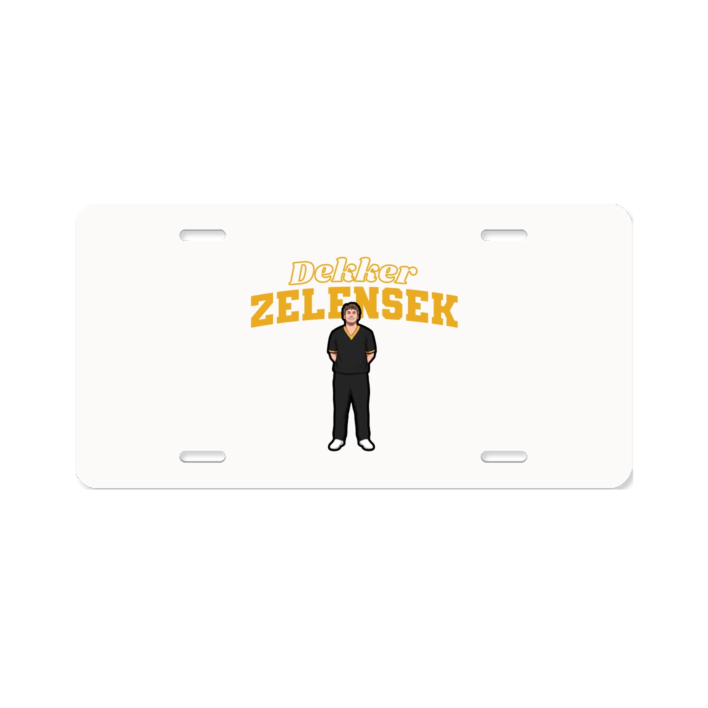 License Plate — Name Arch in Classic