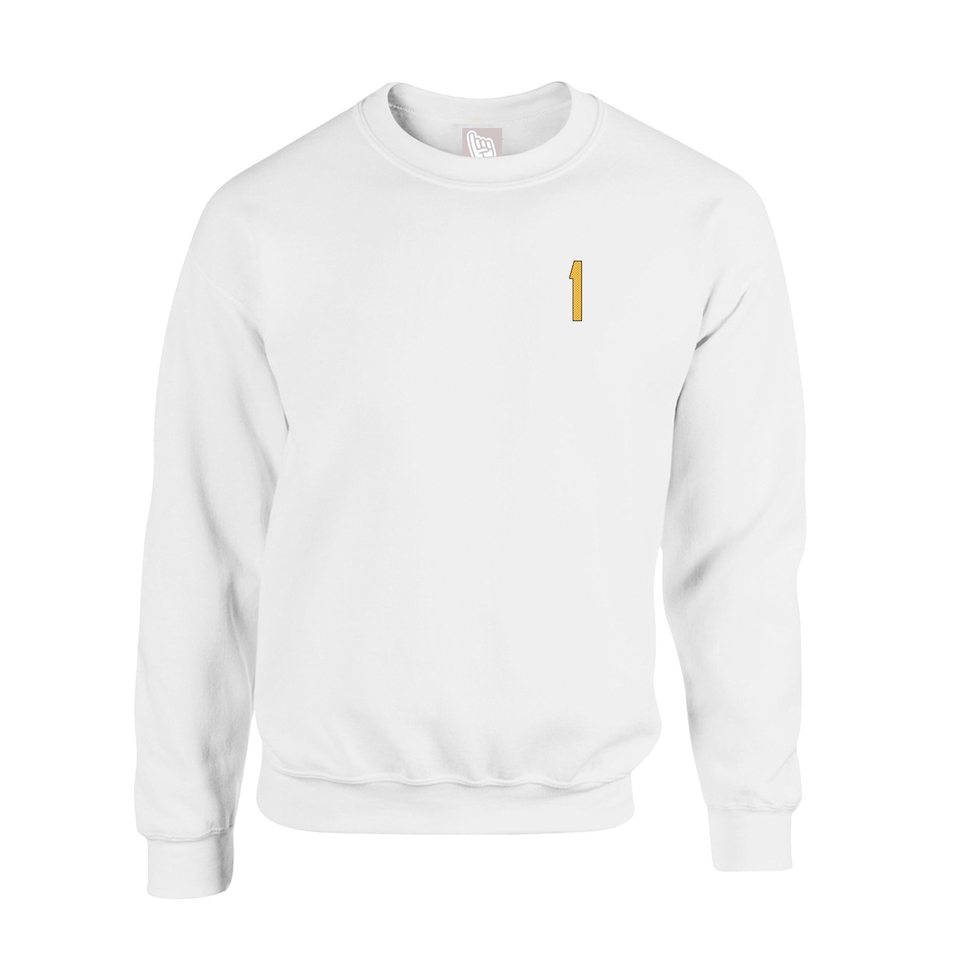 Fleece Crew — Front Shirsy in White