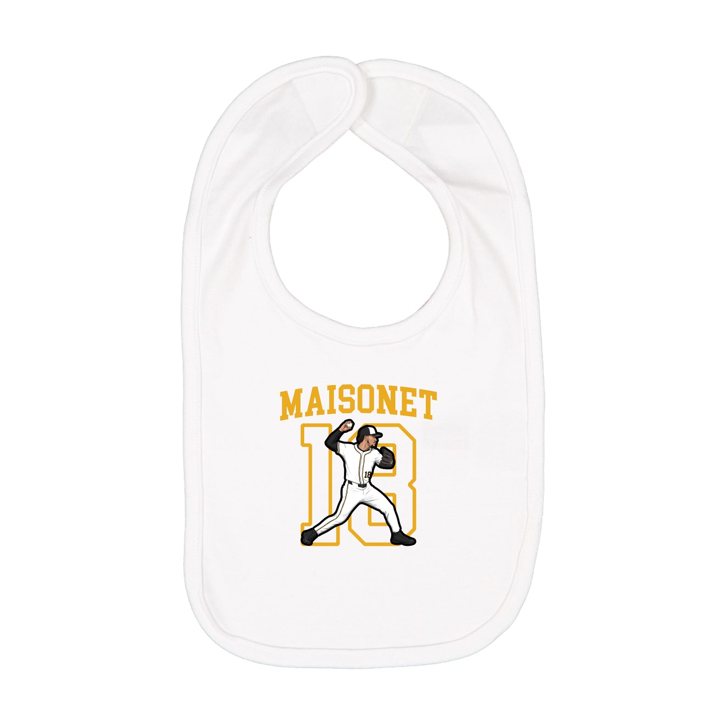 Infant Bib — Shirsey in White