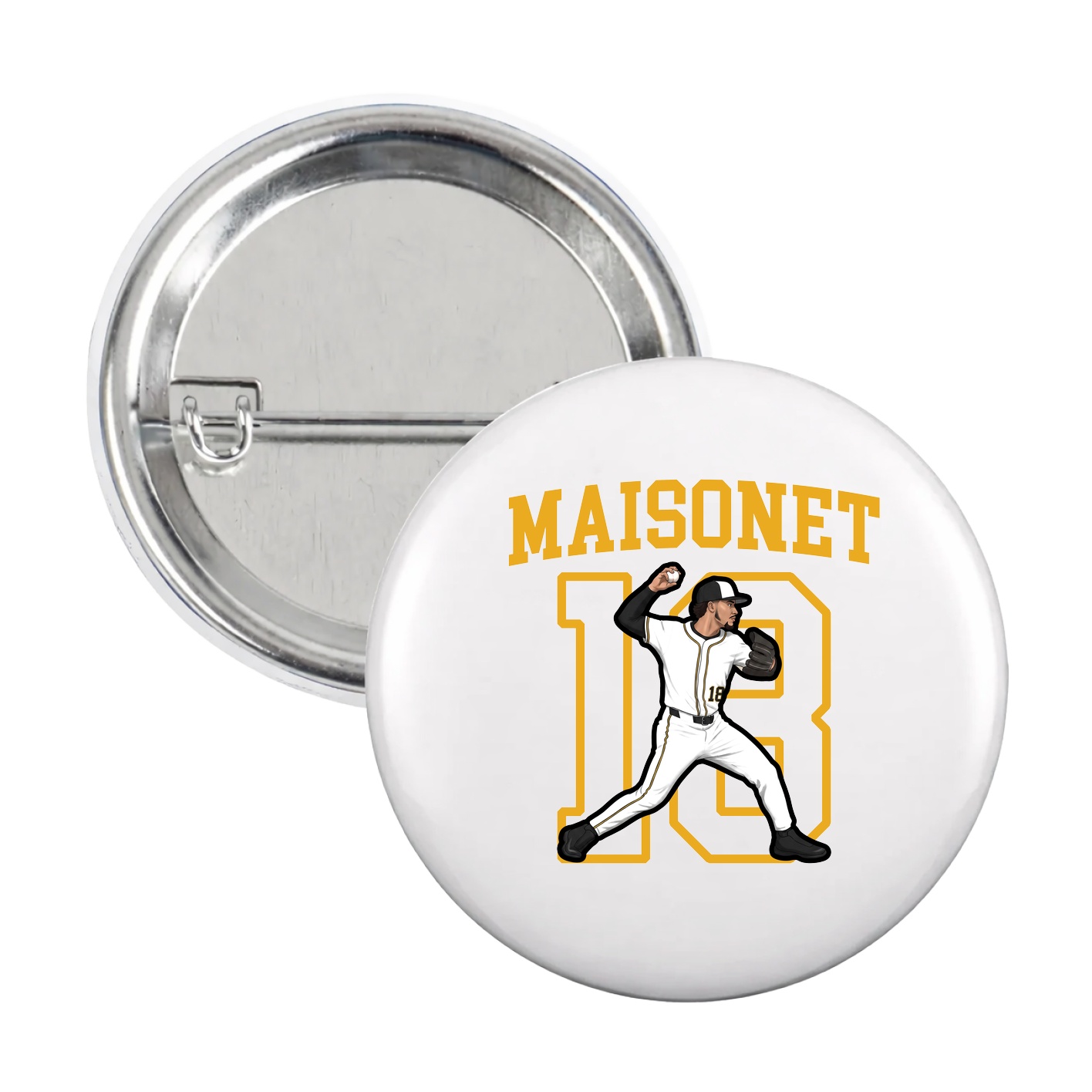Game Day Button — Shirsey in White