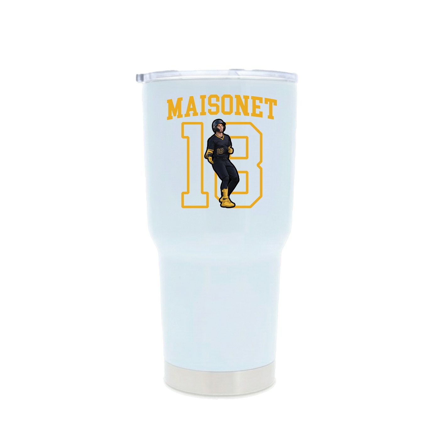 30oz Stainless Steel Tumbler — Shirsey in White