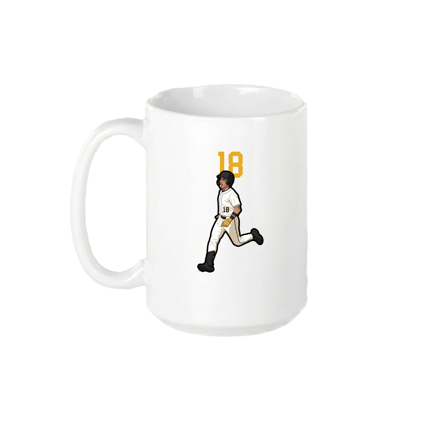 15oz Coffee Mug — Number Top in White