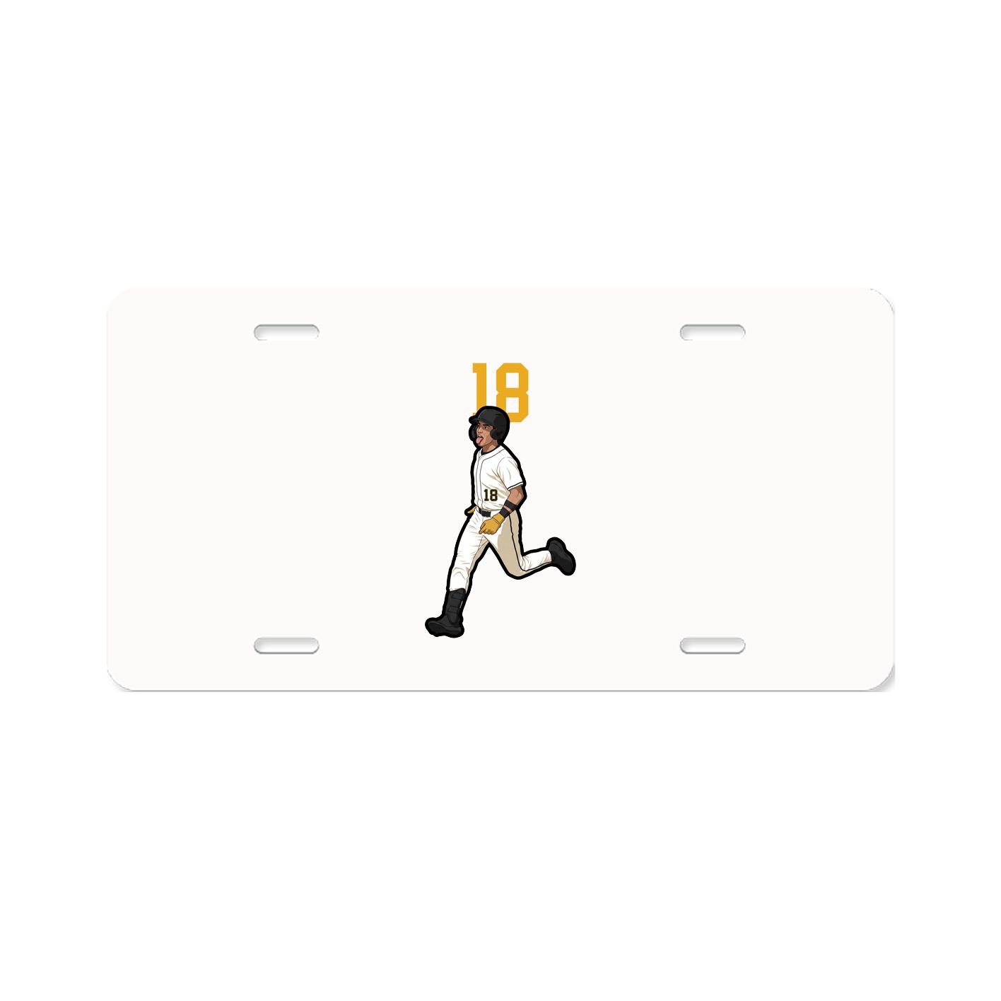 License Plate — Number Top in Classic