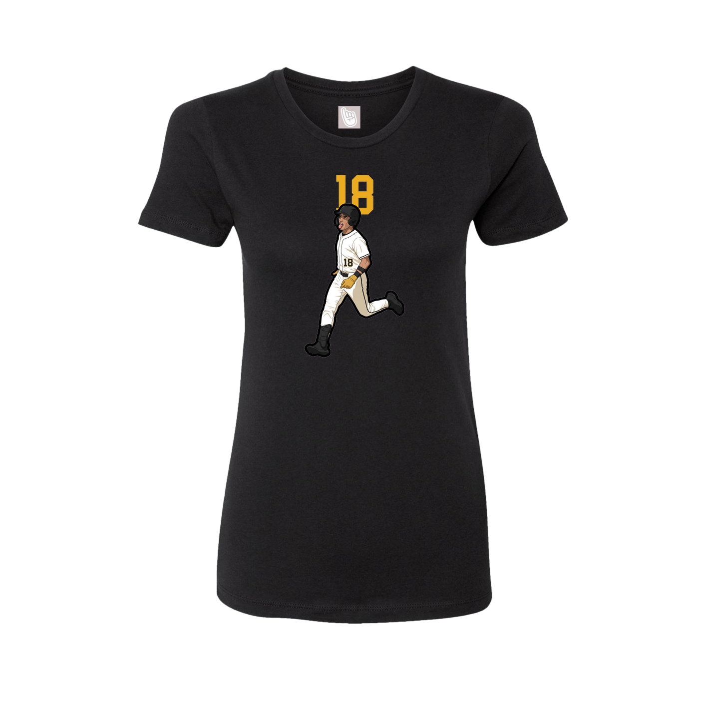 Womens Tee — Number Top in Black