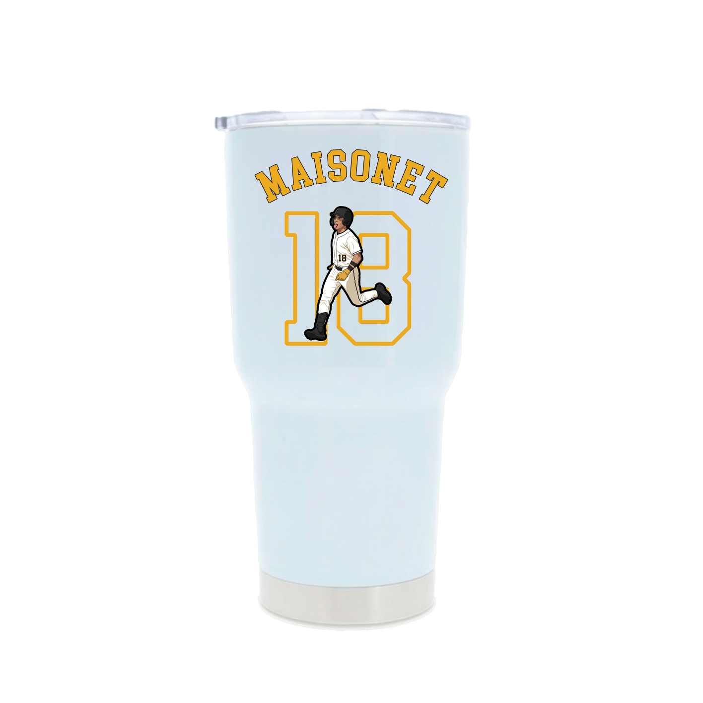 30oz Stainless Steel Tumbler — Shirsey Arch in White