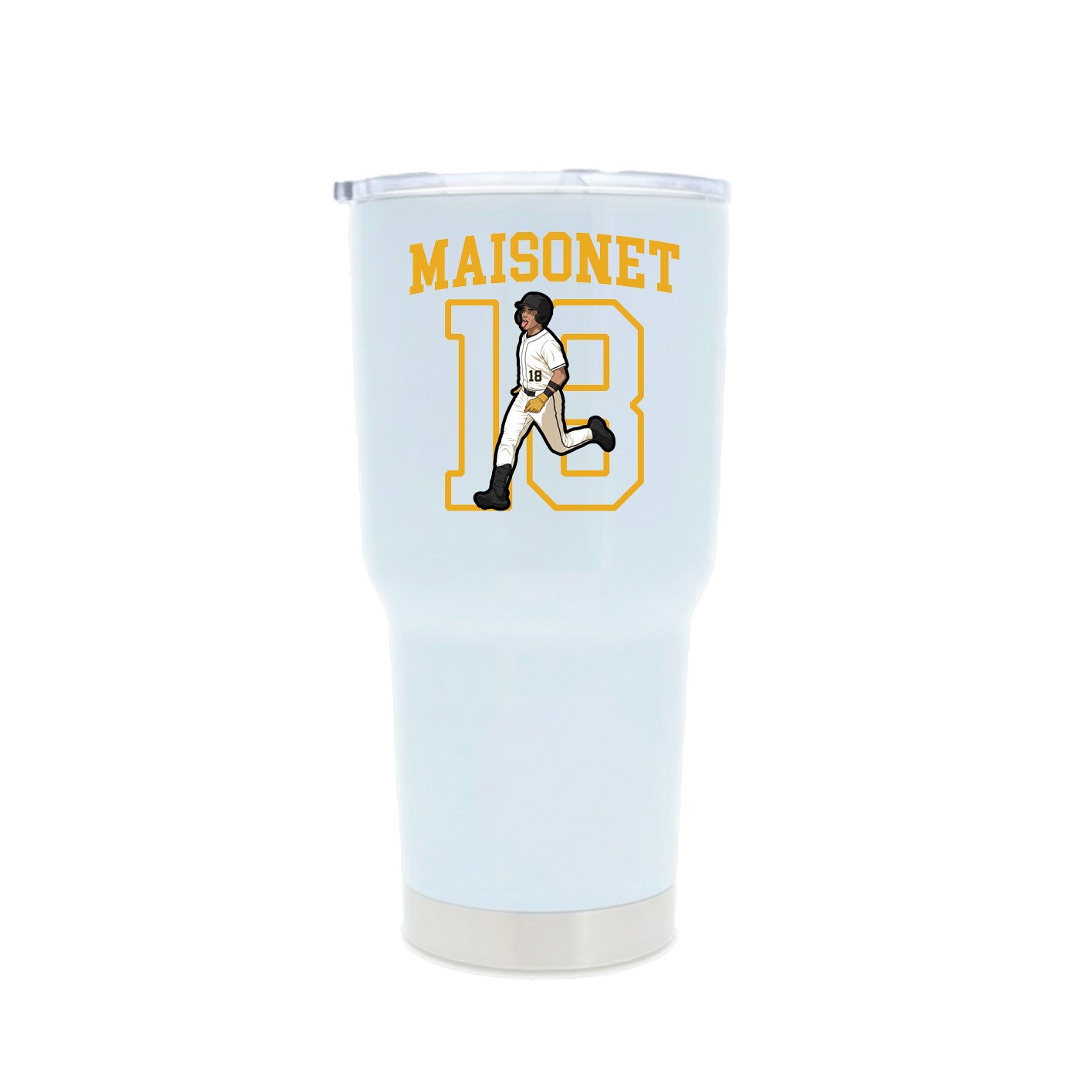 30oz Stainless Steel Tumbler — Shirsey in White