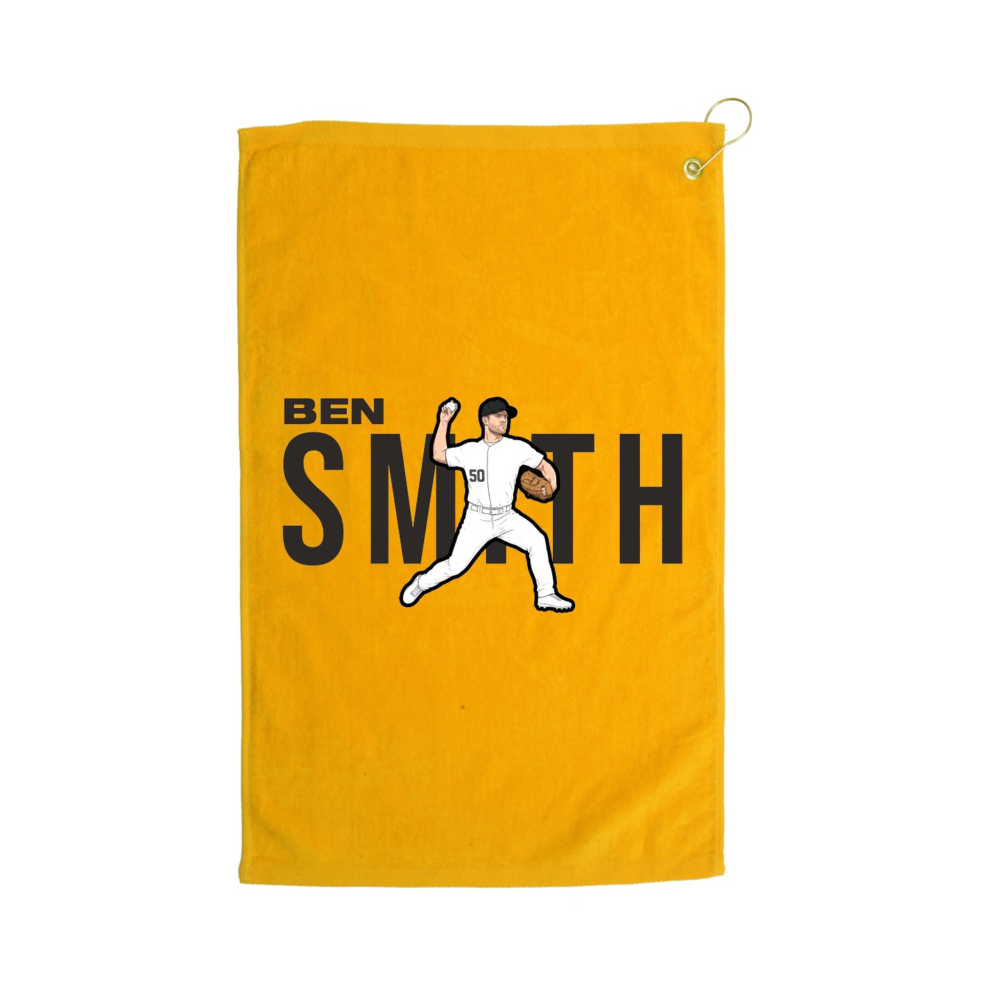 Golf Towel — Player Name in Gold