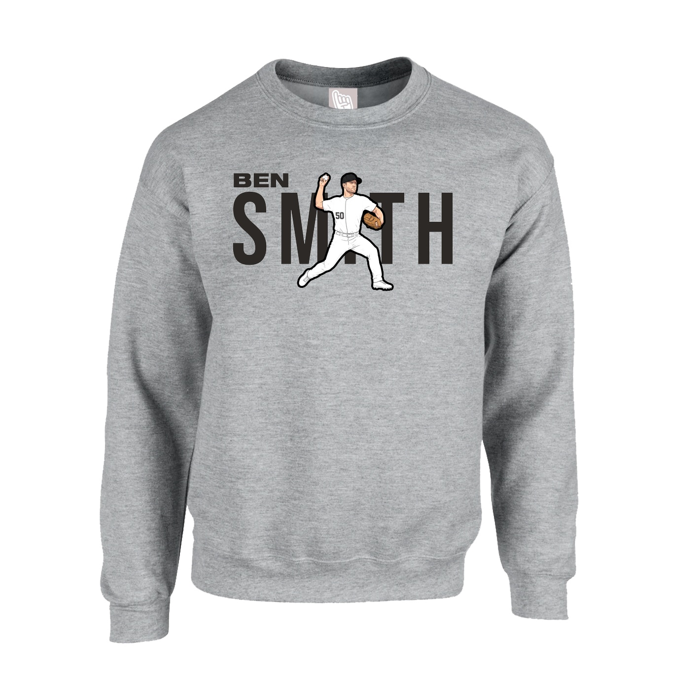 Fleece Crew — Player Name in Grey