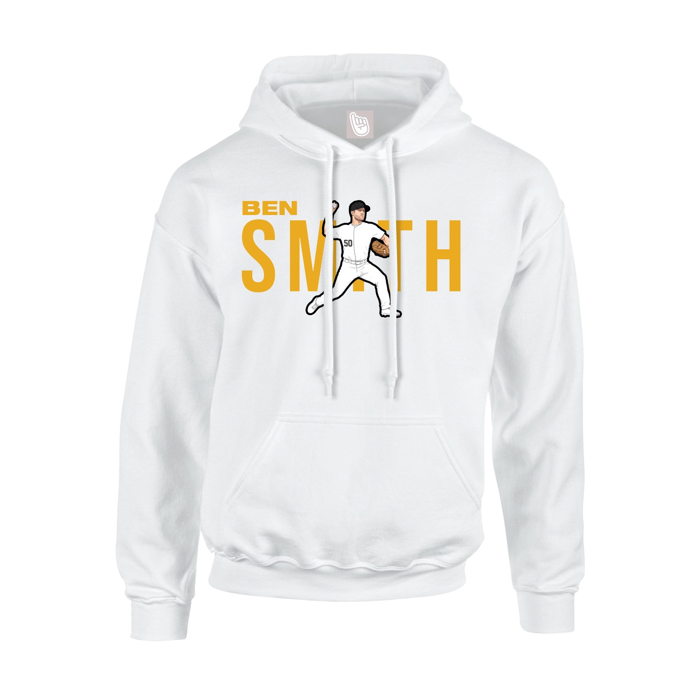 Youth Hoodie — Player Name in White