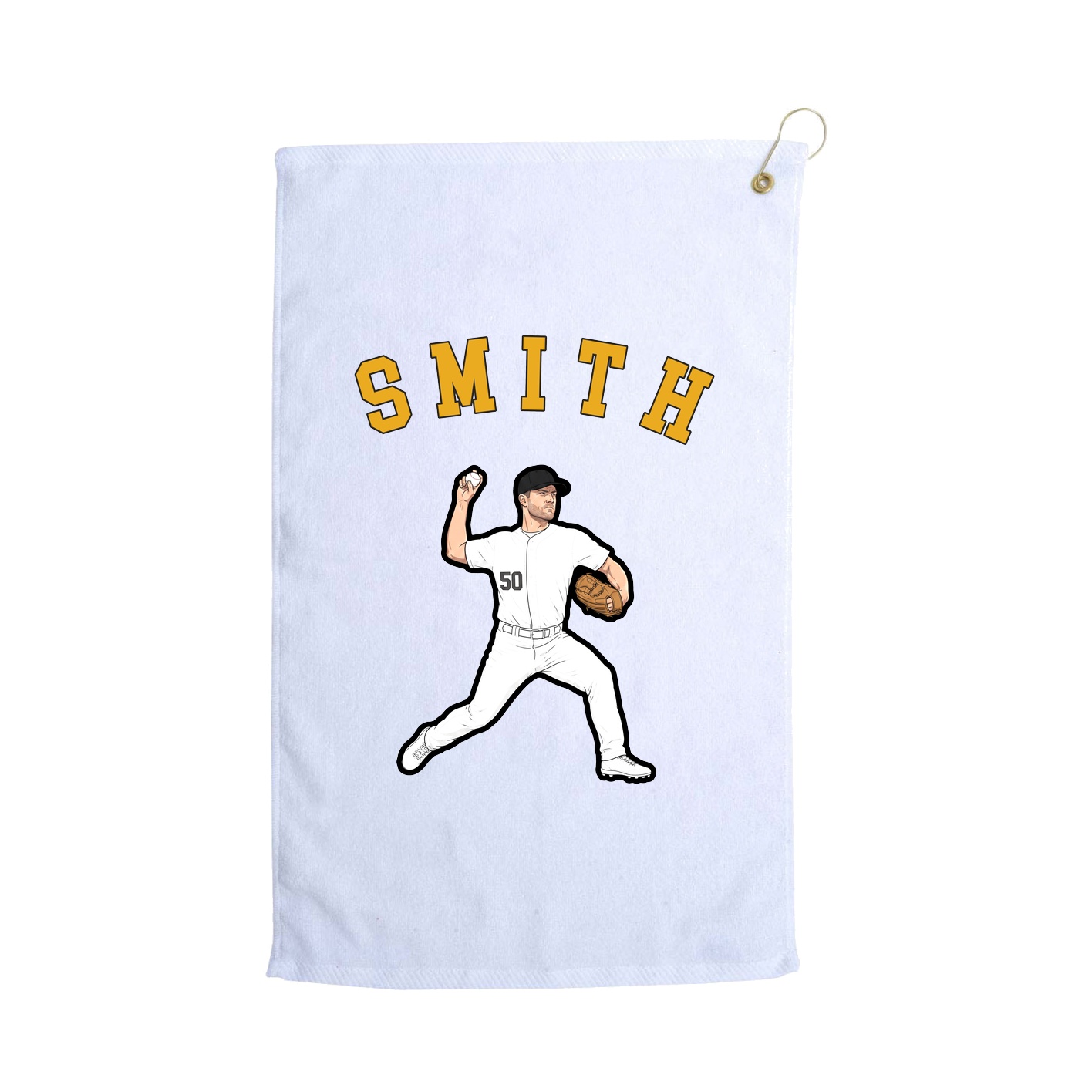 Golf Towel — Shirsey Arch in White