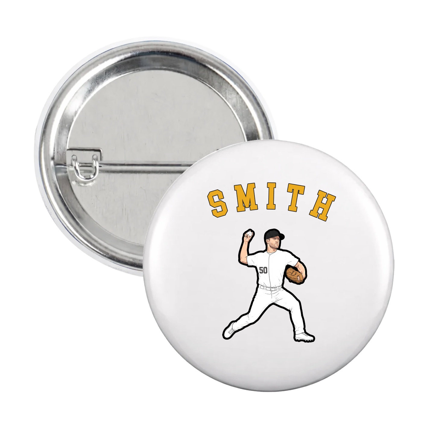 Game Day Button — Shirsey Arch in White