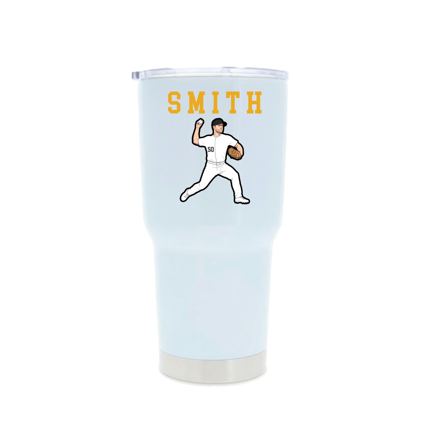 30oz Stainless Steel Tumbler — Shirsey in White