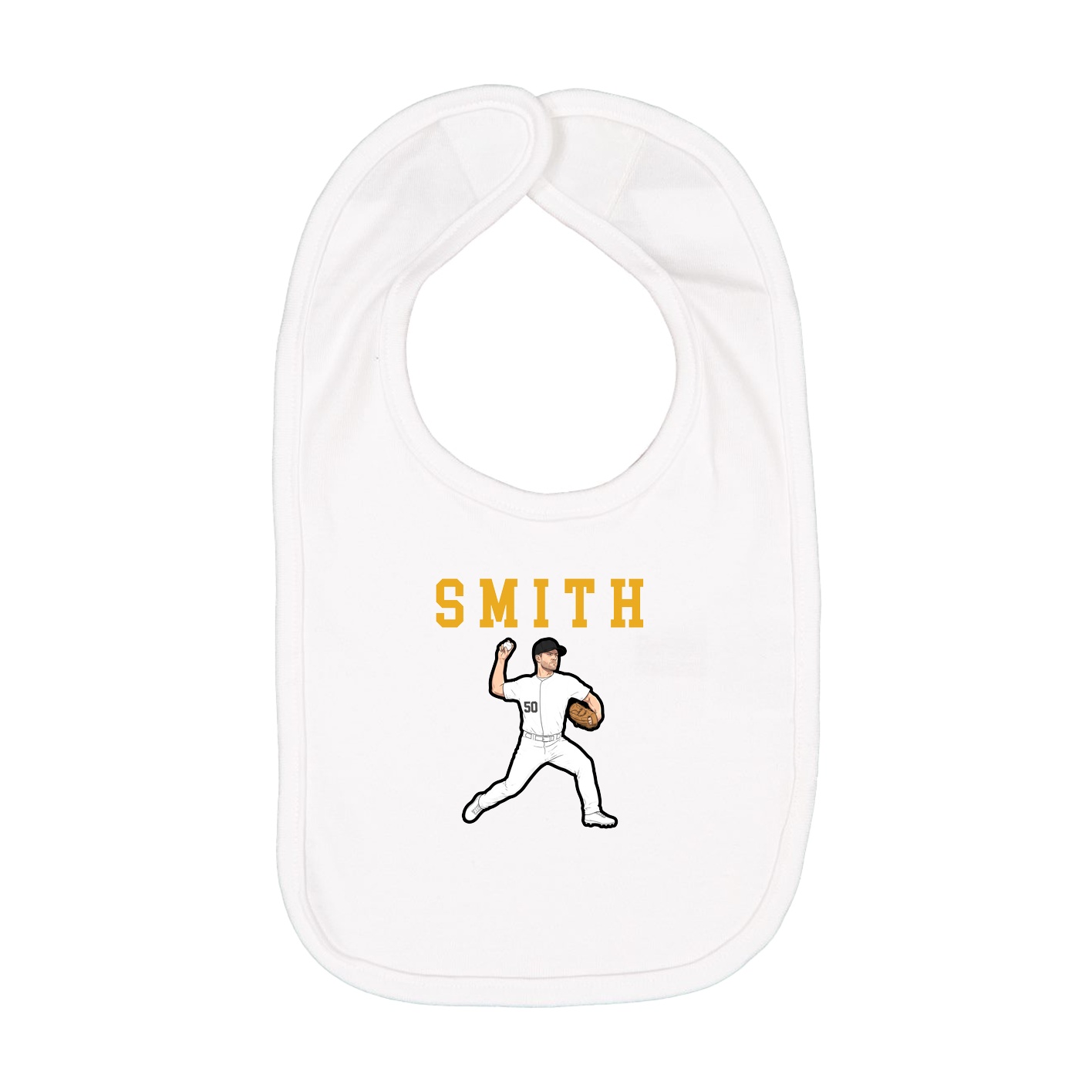 Infant Bib — Shirsey in White