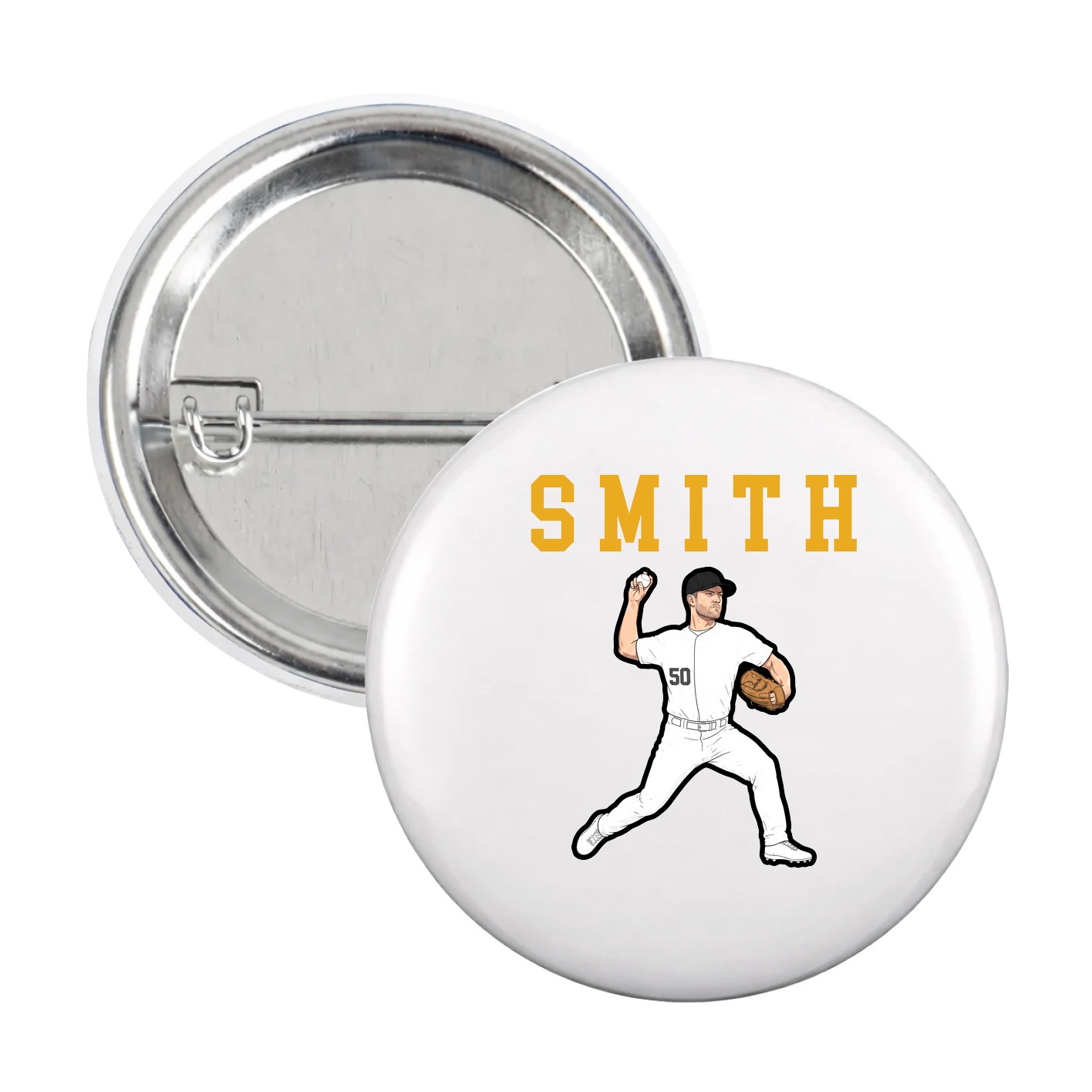 Game Day Button — Shirsey in White