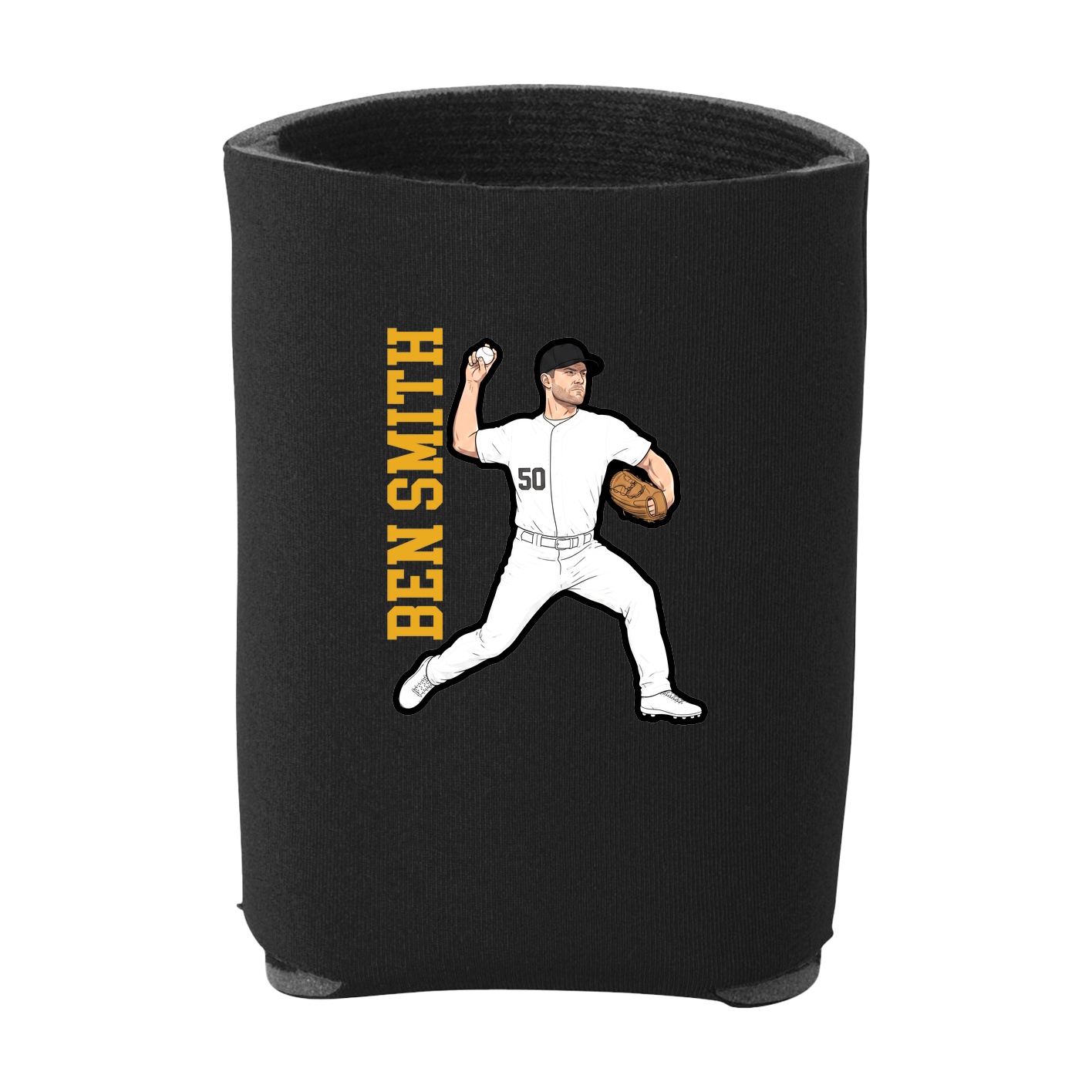 Can Holder — Name Vertical in Black