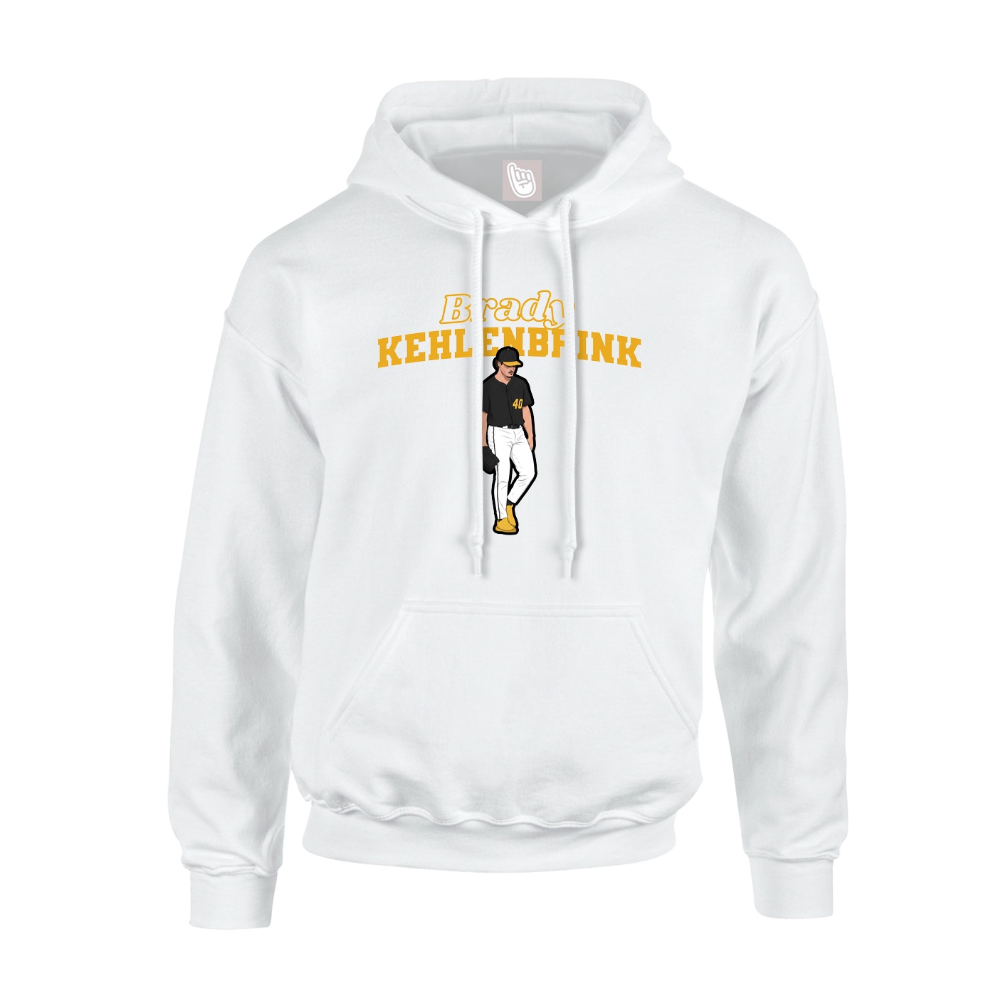 Hoodie — Name Arch in White