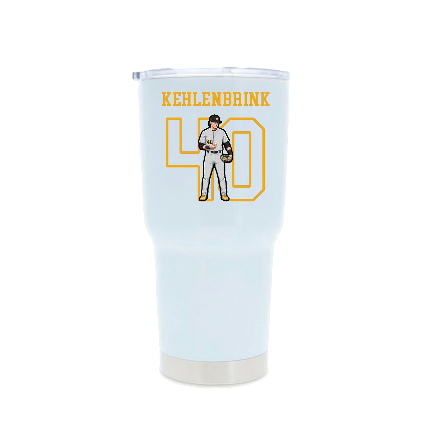 30oz Stainless Steel Tumbler — Shirsey in White