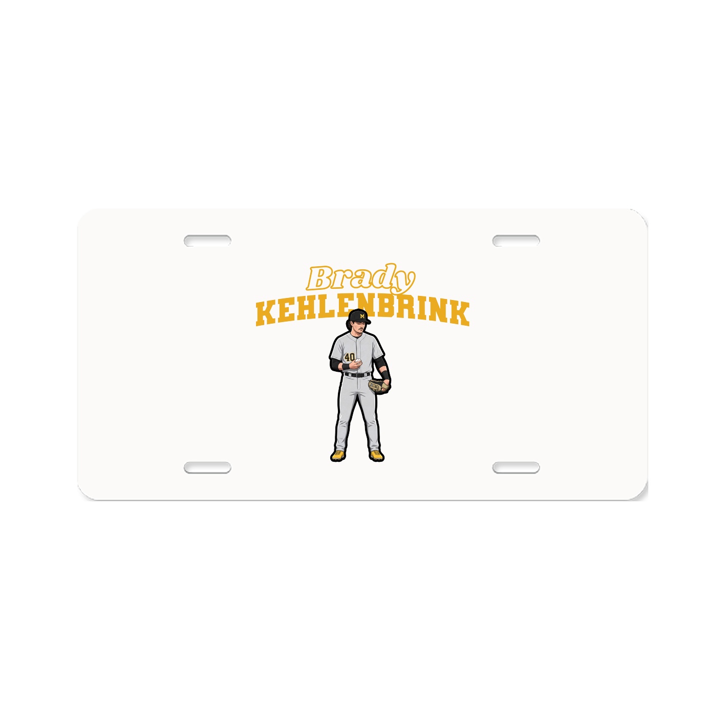 License Plate — Name Arch in Classic