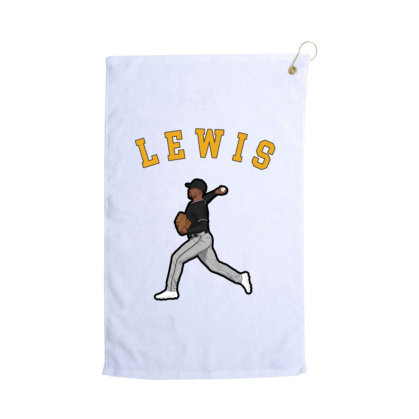 Golf Towel — Shirsey Arch in White