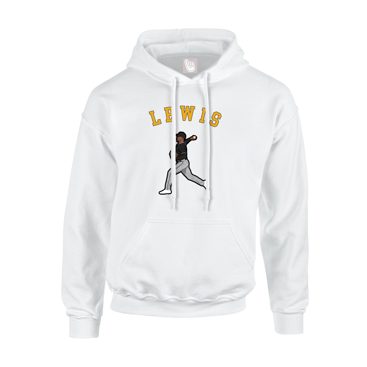 Hoodie — Shirsey Arch in White