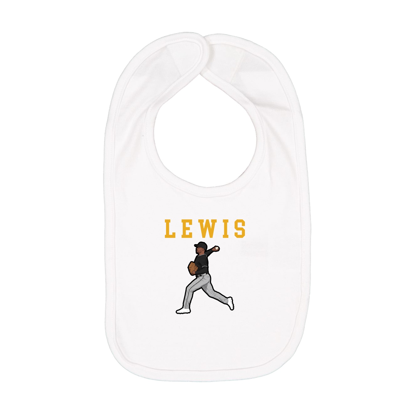 Infant Bib — Shirsey in White