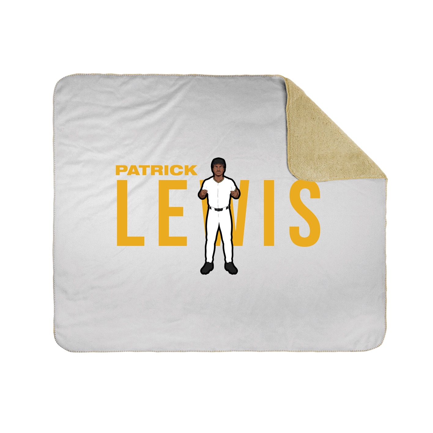 Throw Blanket — Player Name in White