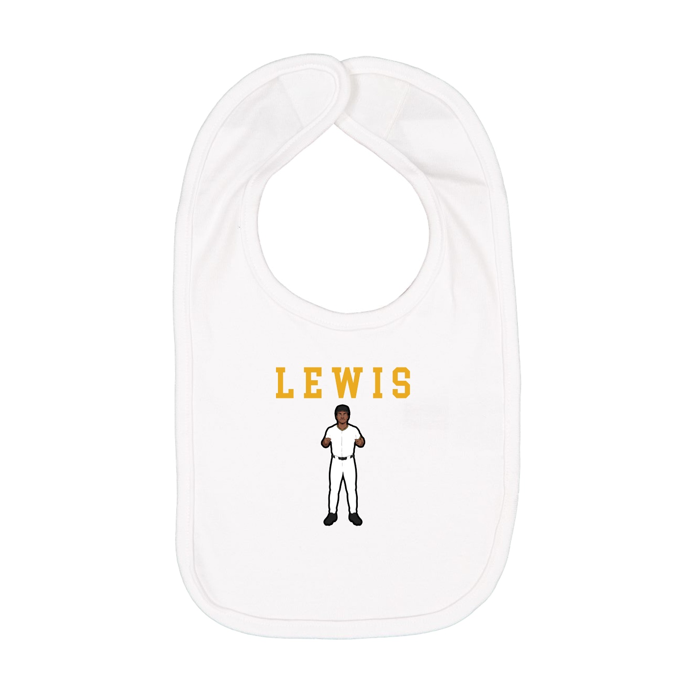 Infant Bib — Shirsey in White