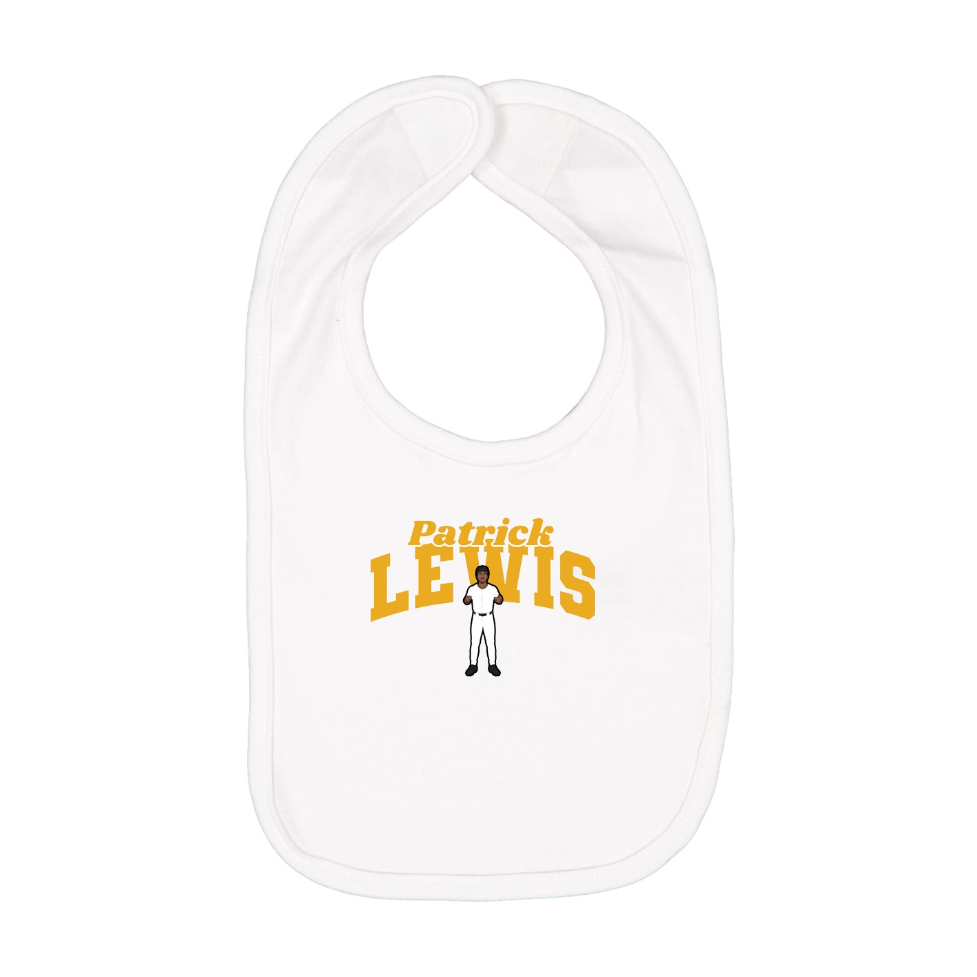 Infant Bib — Signature Arch in White