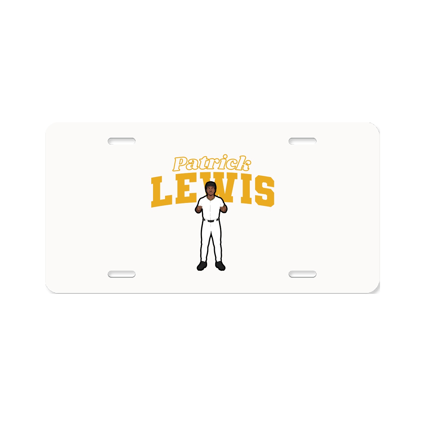 License Plate — Name Arch in Classic