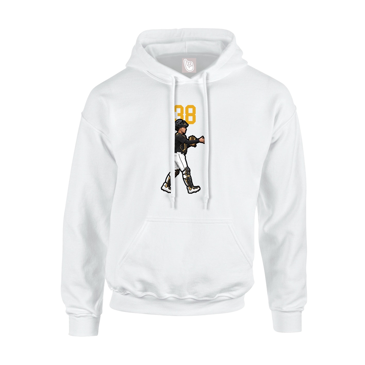 Hoodie — Number Top in White