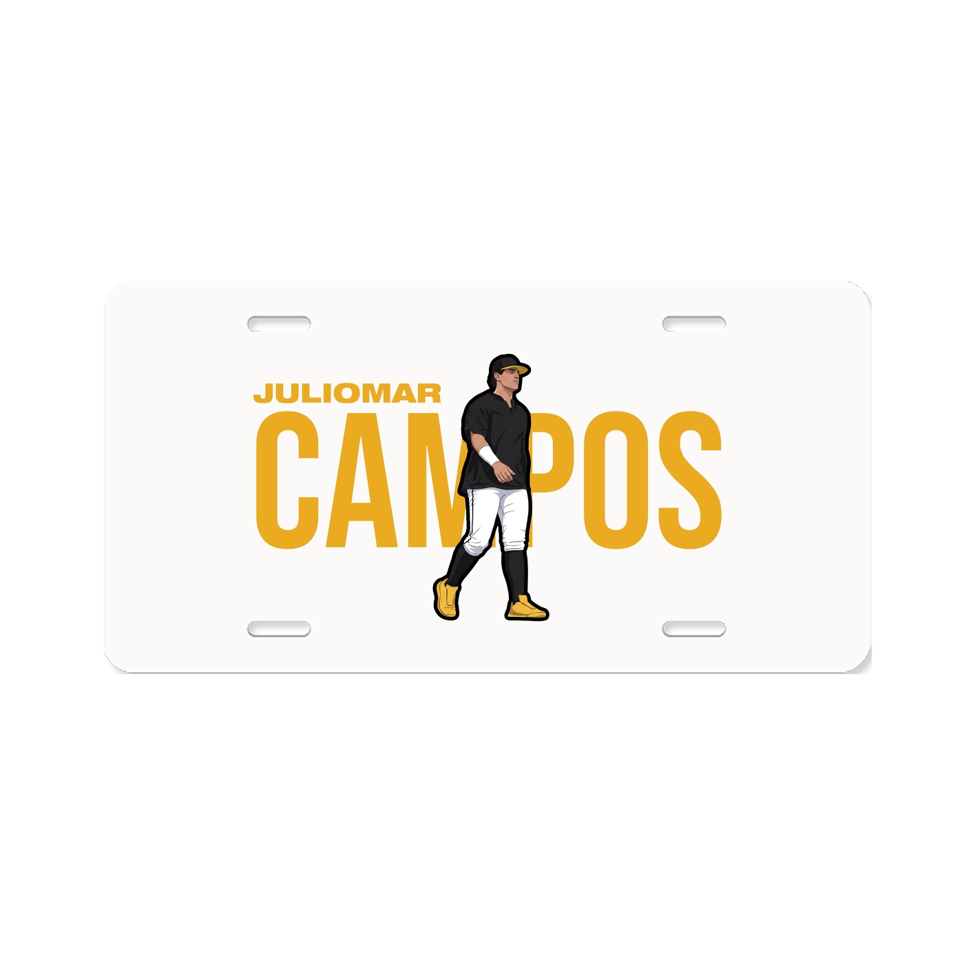 License Plate — Player Name in Classic