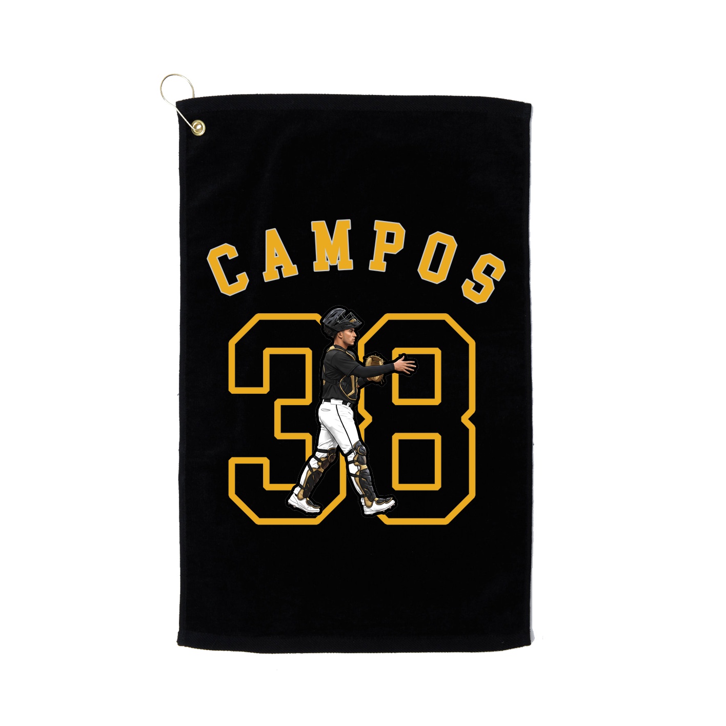 Golf Towel — Shirsey Arch in Black