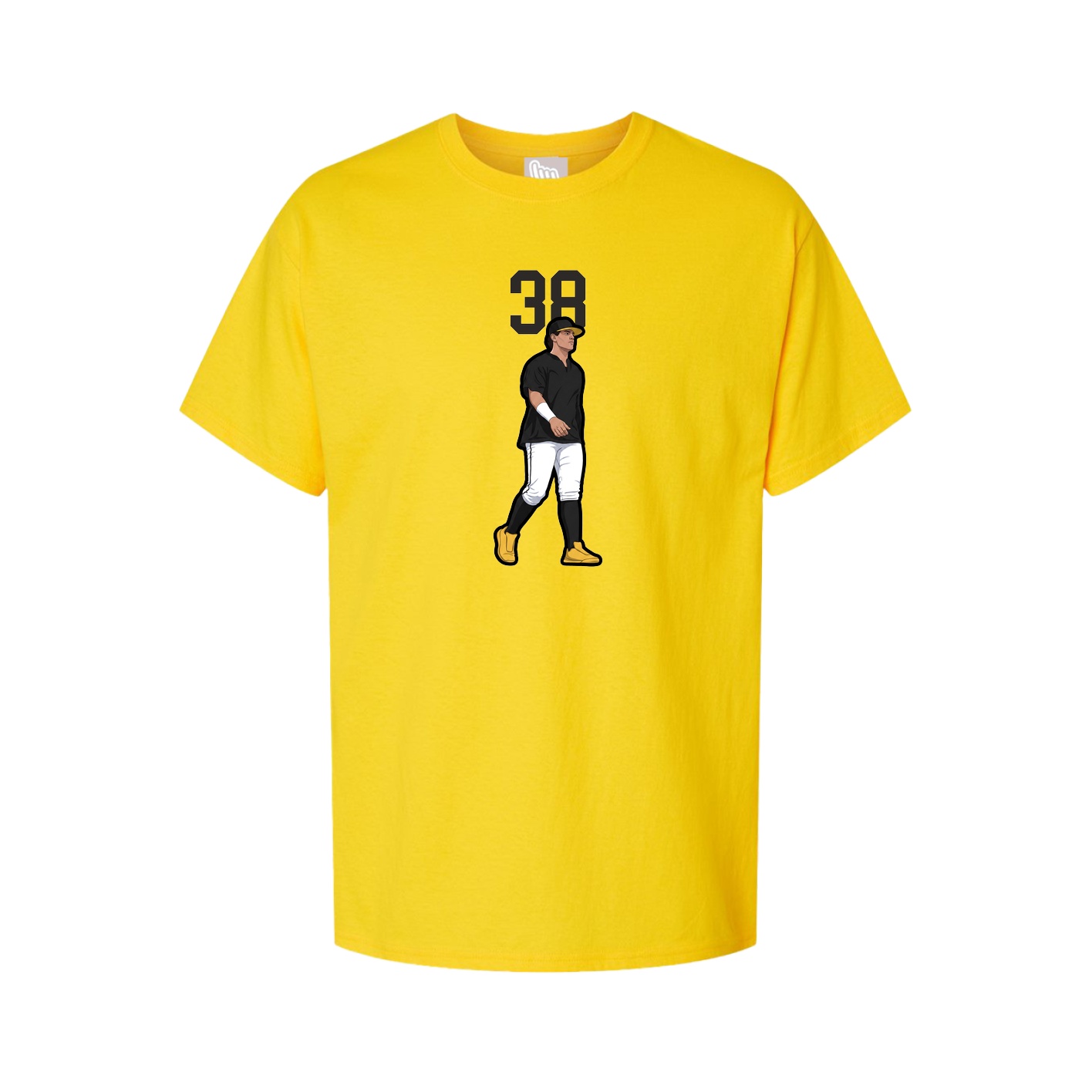 Youth Tee — Number Top in Gold