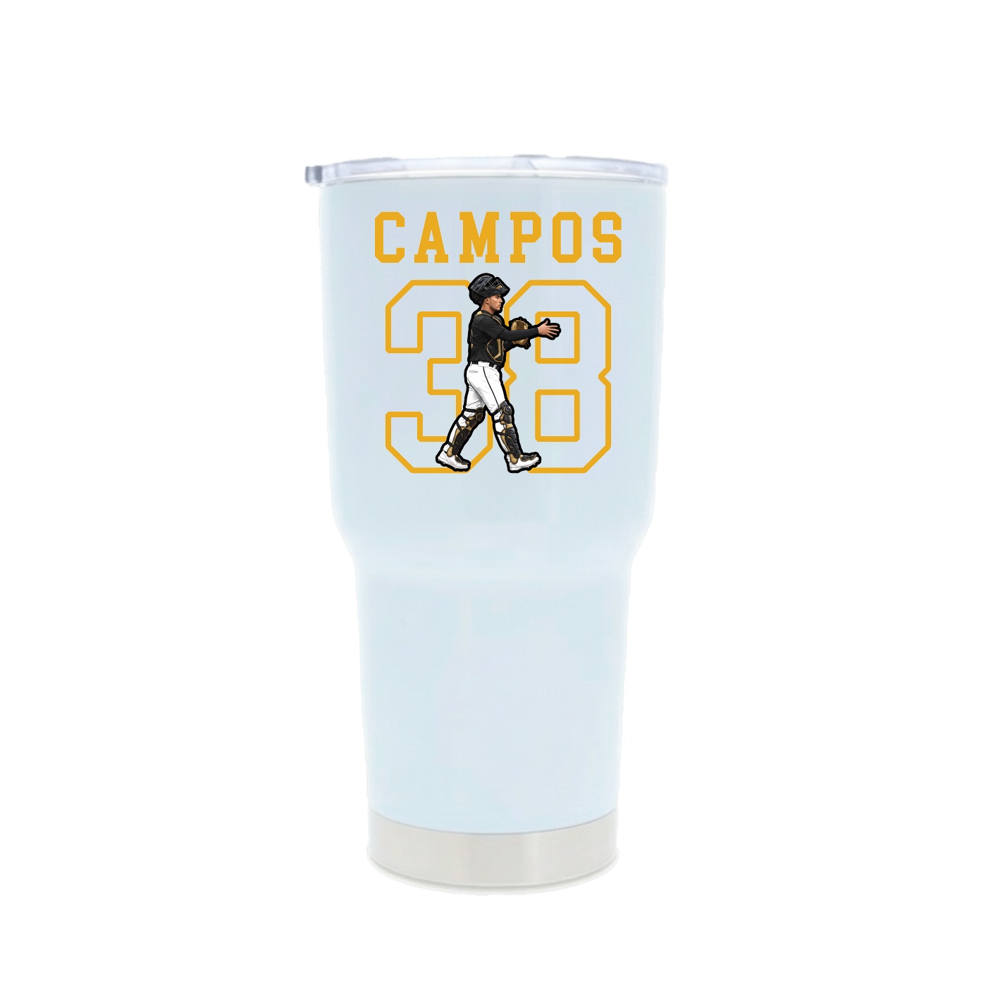 30oz Stainless Steel Tumbler — Shirsey in White
