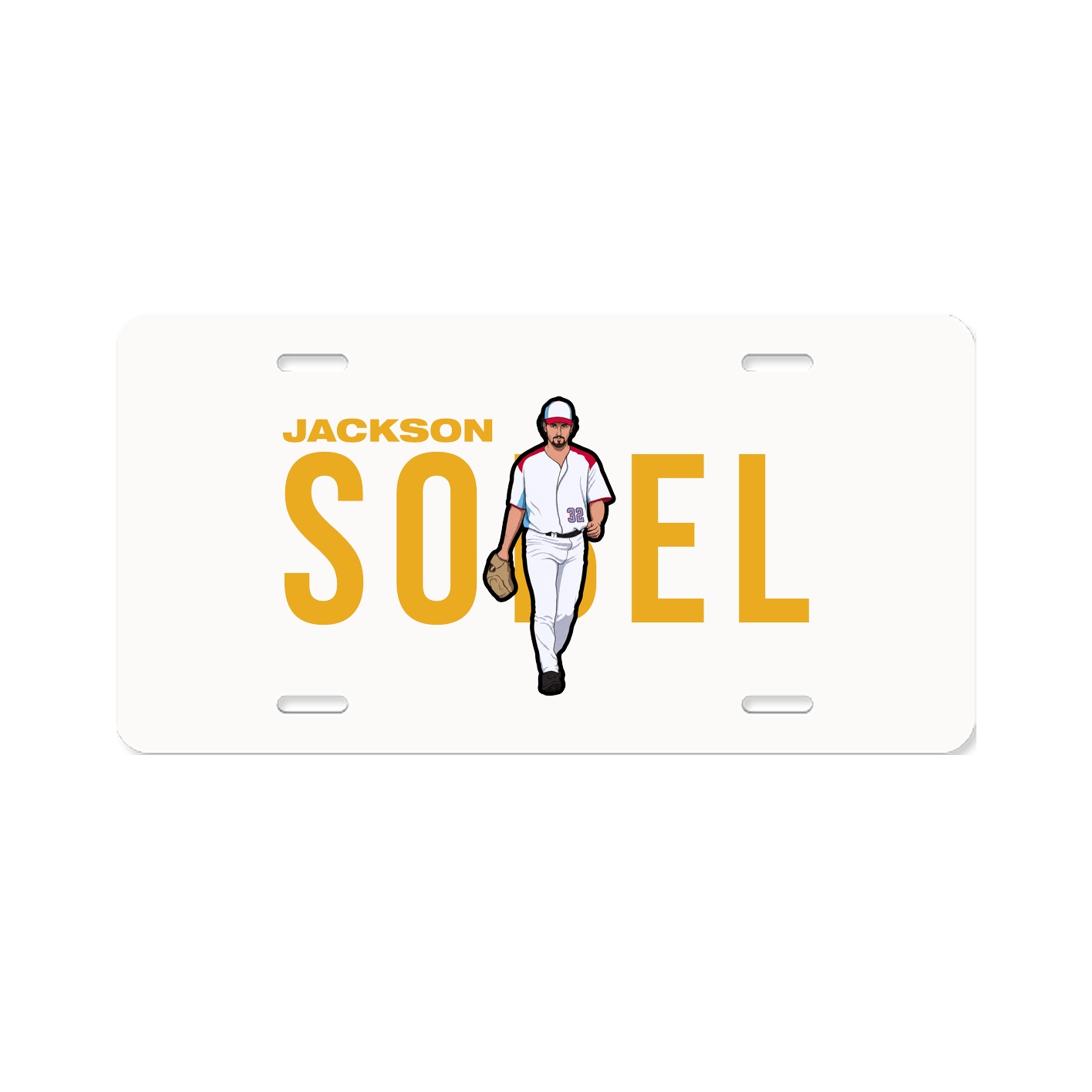 License Plate — Player Name in Classic