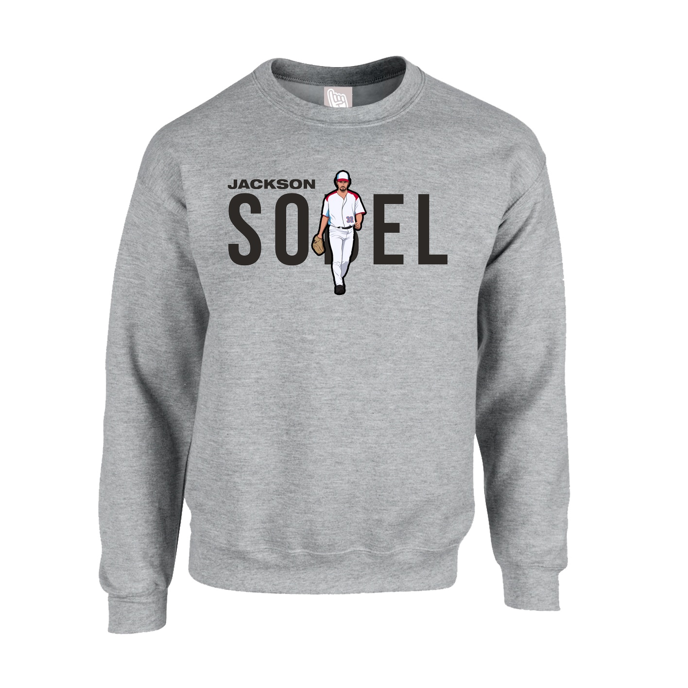 Fleece Crew — Player Name in Grey