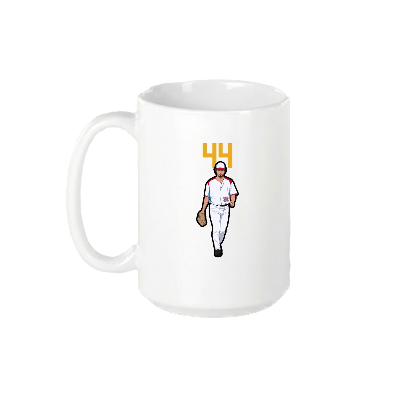 15oz Coffee Mug — Number Top in White