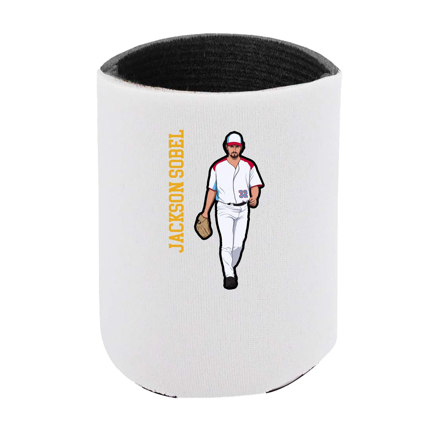 Can Holder — Name Vertical in White