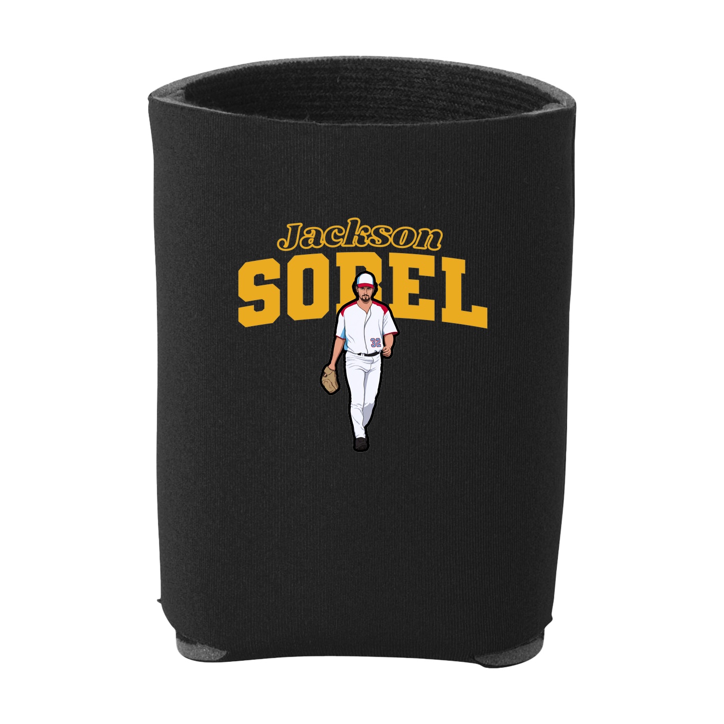Can Holder — Name Arch in Black