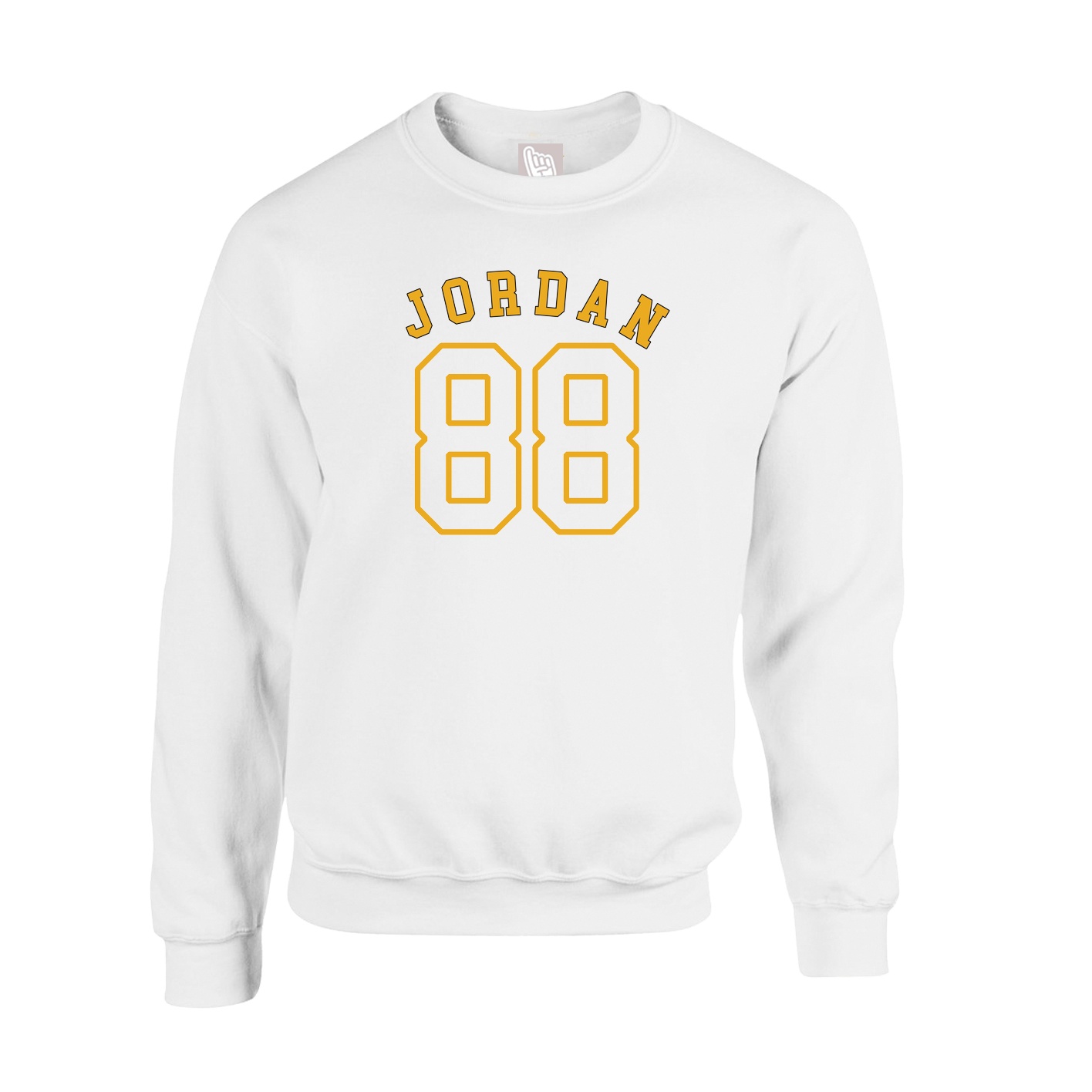 Fleece Crew — Shirsey Arch in White